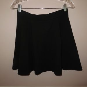 flared black skater skirt